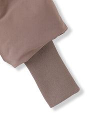 袖口リブシームレスダウンジャケット