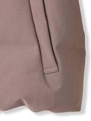 袖口リブシームレスダウンジャケット