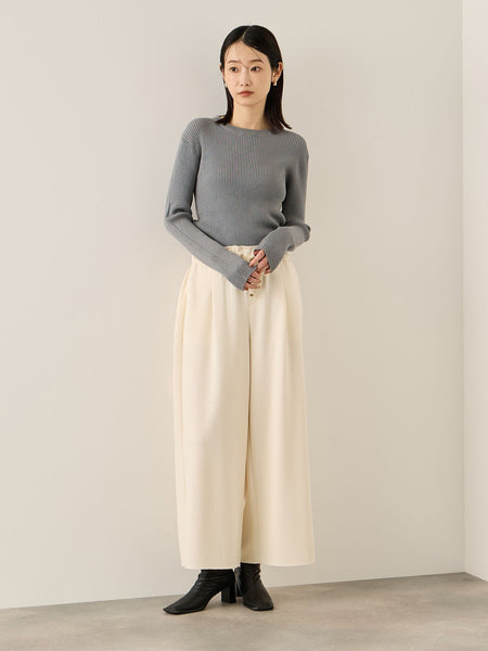 調温クルーネックニット≪手洗い可能≫