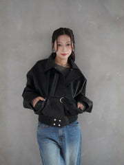 Volume Leather Jacket