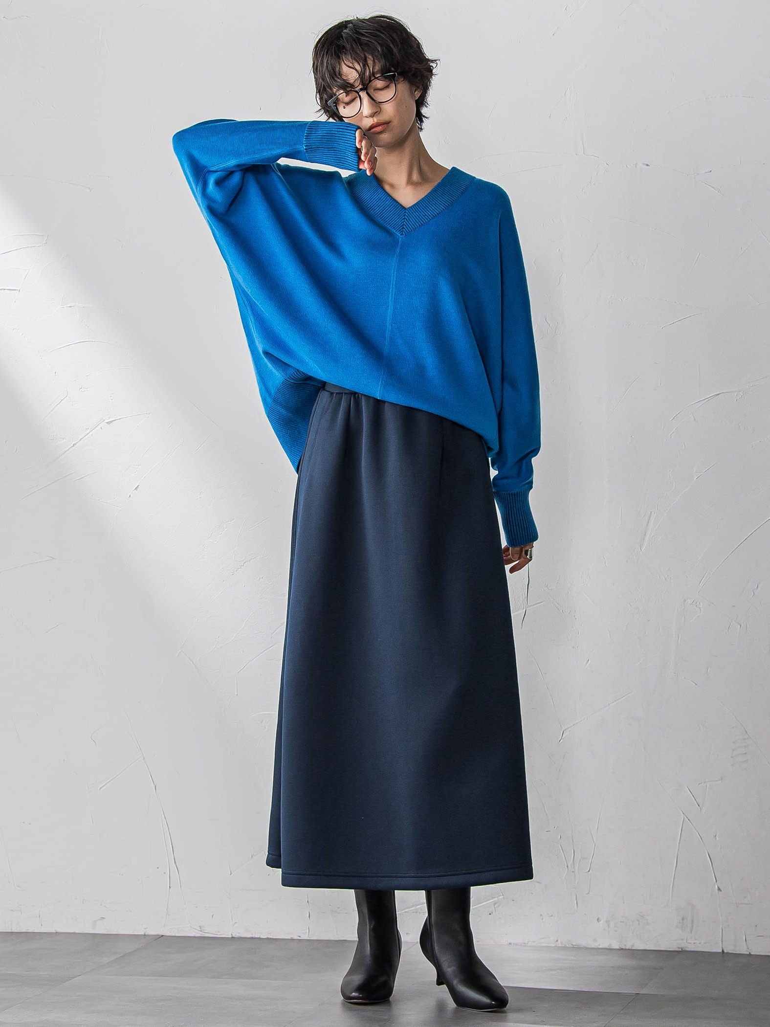 【新色追加】今日の気分で着回せるリバーシブルニット≪手洗い可能≫