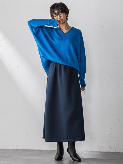 【新色追加】今日の気分で着回せるリバーシブルニット≪手洗い可能≫