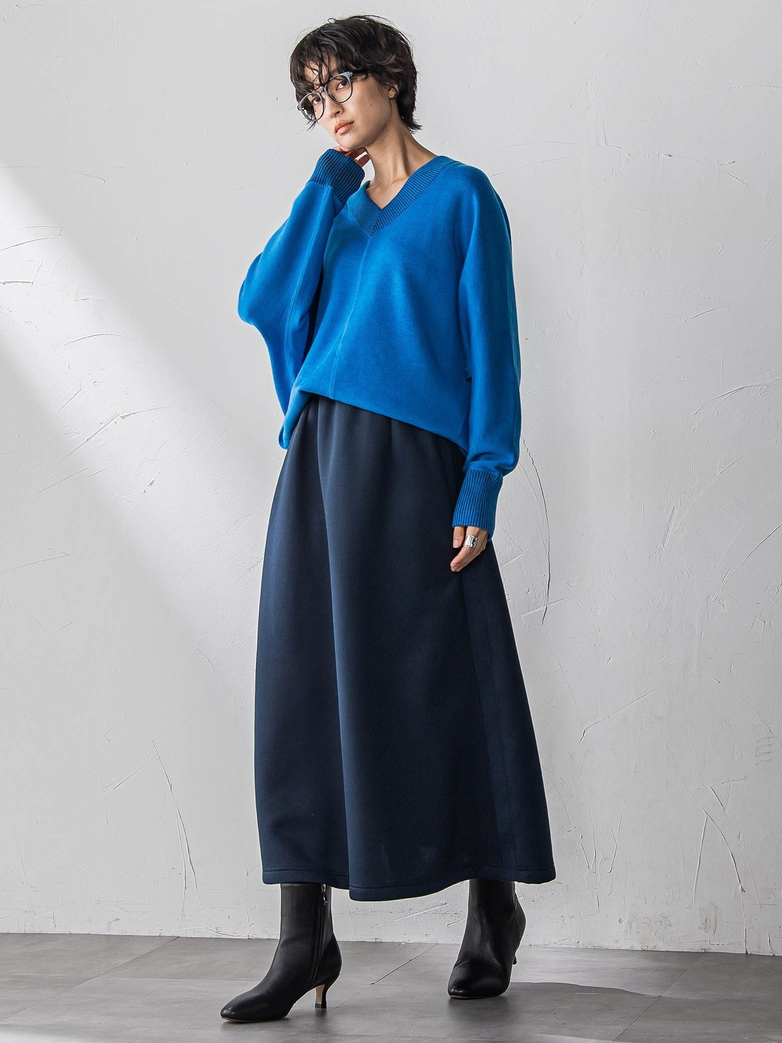 【新色追加】今日の気分で着回せるリバーシブルニット≪手洗い可能≫