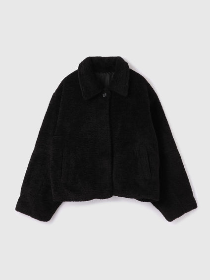 ボアコクーンスリーブブルゾン