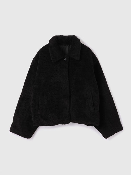 ボアコクーンスリーブブルゾン