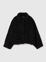 ボアコクーンスリーブブルゾン
