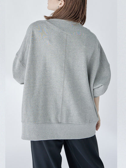 Edge neck sweater【日本製】≪手洗い可能≫