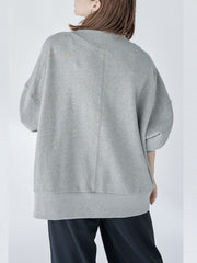 Edge neck sweater【日本製】≪手洗い可能≫