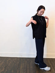 《予約販売》crew neck vest　【日本製】