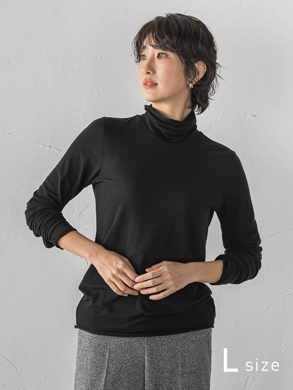 【大きいサイズ/受注会限定】カシミヤシルクシアージャージカットソー