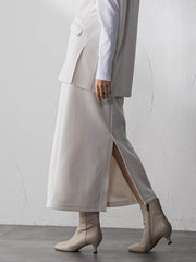 軽量ボンディング3ピーススカートセットアップ≪洗濯機で洗える≫