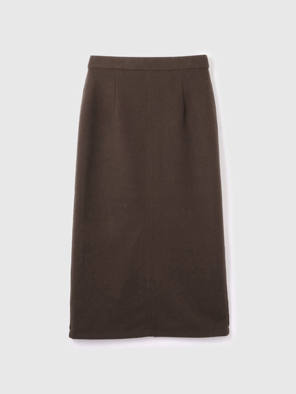 ソフトニットメルトンIラインスカート≪手洗い可能≫