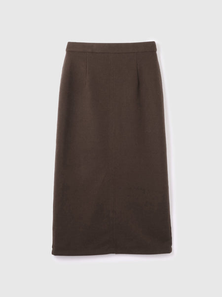 ソフトニットメルトンIラインスカート≪手洗い可能≫