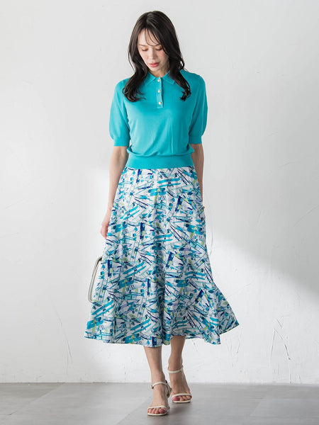 【WEB限定カラーあり】LUCINDAポロニット