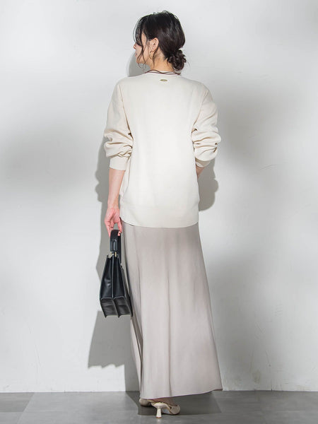 【WEB限定】お肌にやさしいファスナーニット≪手洗い≫