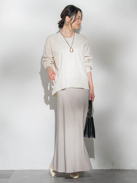 【WEB限定】お肌にやさしいファスナーニット≪手洗い≫