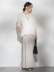 【WEB限定】お肌にやさしいファスナーニット≪手洗い≫