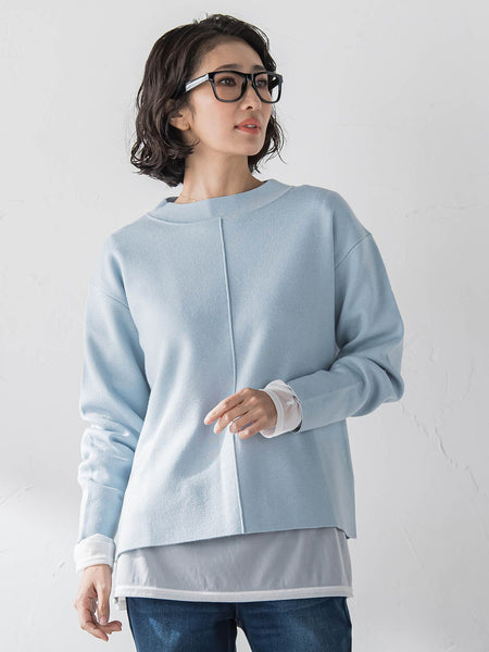 【大きいサイズ】”即着”トーンアップニット