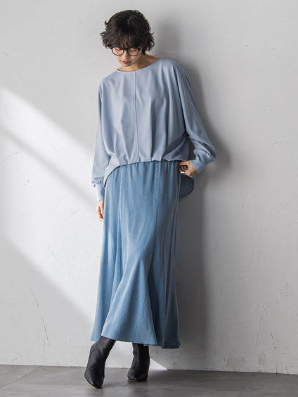 “ 叶える ” タックヘムドルマンショートプルオーバー