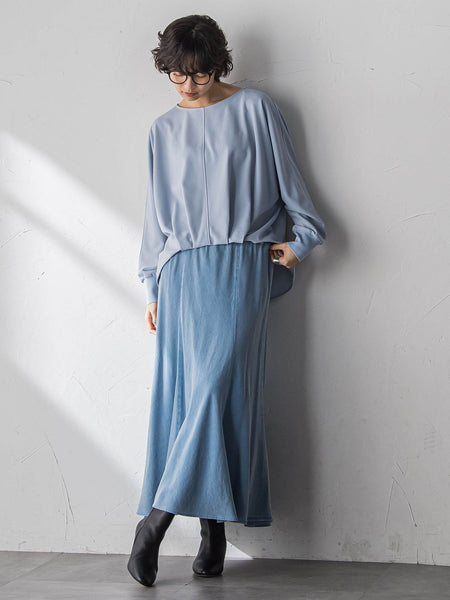 “ 叶える ” タックヘムドルマンショートプルオーバー