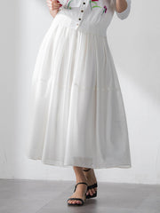 ラッセルレースチェックスカート