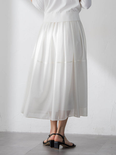 ラッセルレースチェックスカート