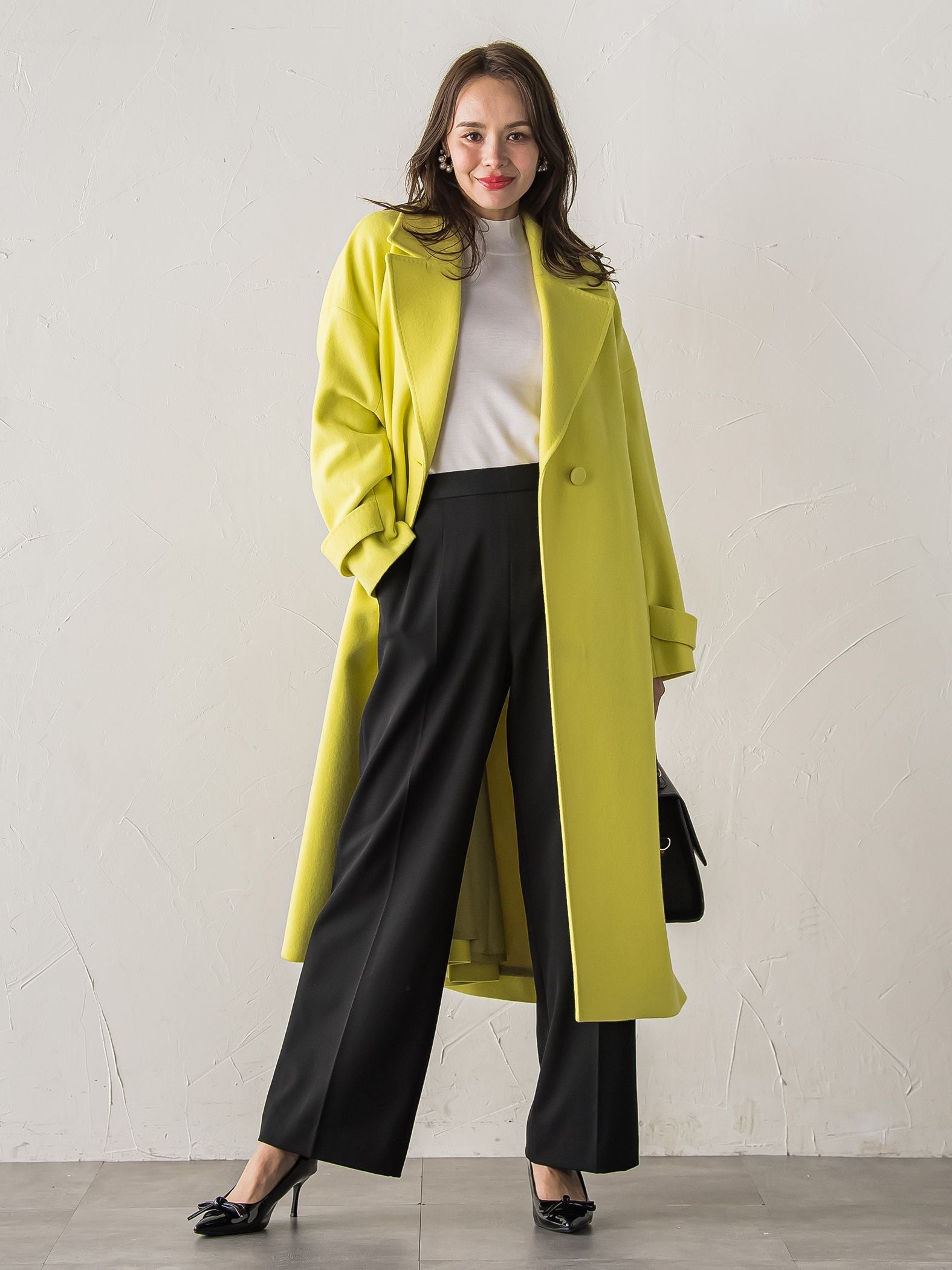 【新色追加】キラキラボタンワイドパンツ≪手洗い可能≫