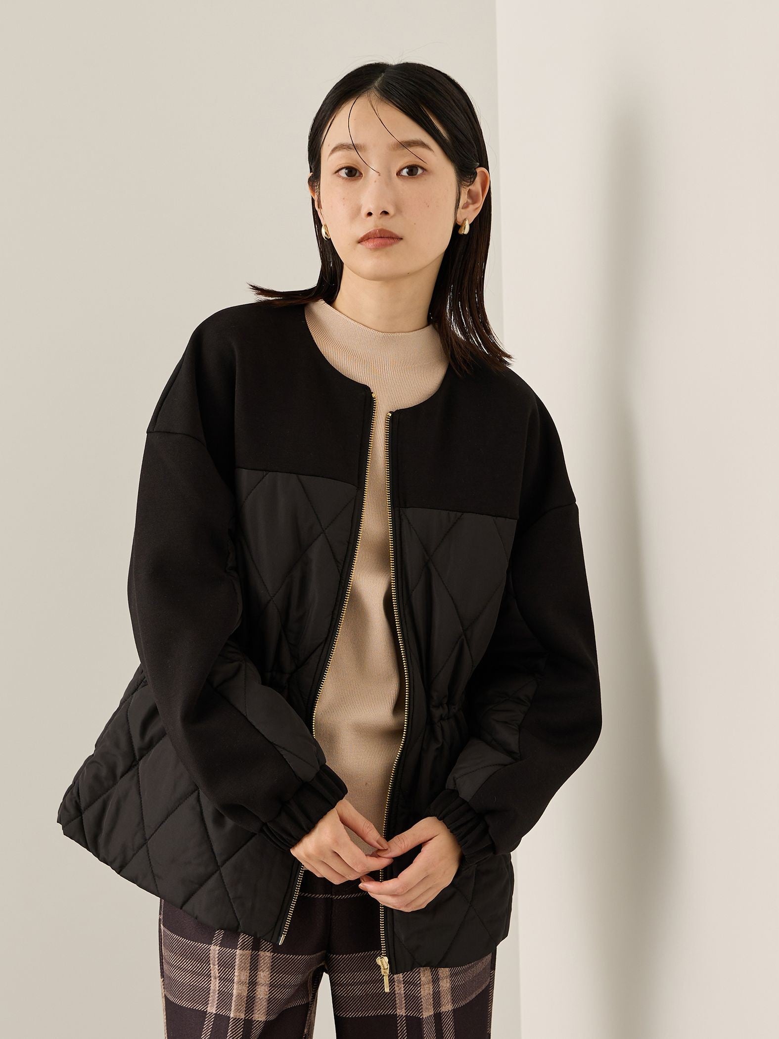 ダイヤキルティングダンボールブルゾン