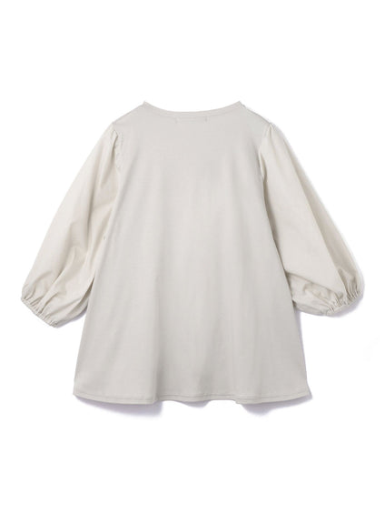 《予約》【機能するミニマル服】切替プルオーバー《接触冷感》