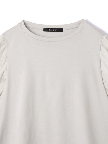 《予約》【機能するミニマル服】切替プルオーバー《接触冷感》