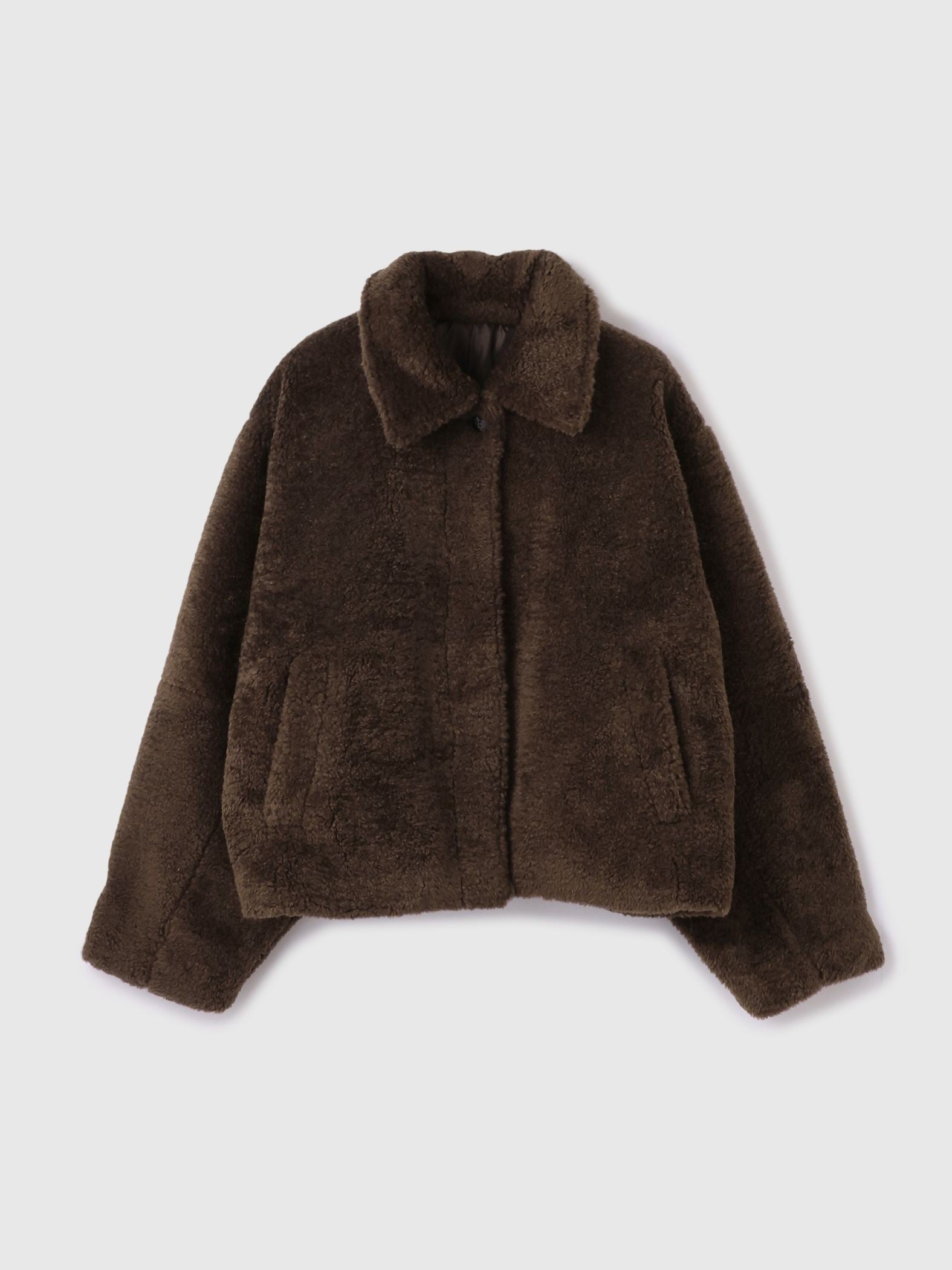 ボアコクーンスリーブブルゾン