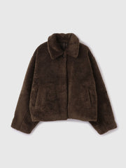 ボアコクーンスリーブブルゾン