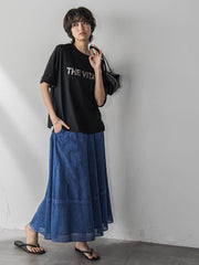 箔プリントロゴTシャツ≪手洗い可能≫