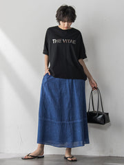 箔プリントロゴTシャツ≪手洗い可能≫