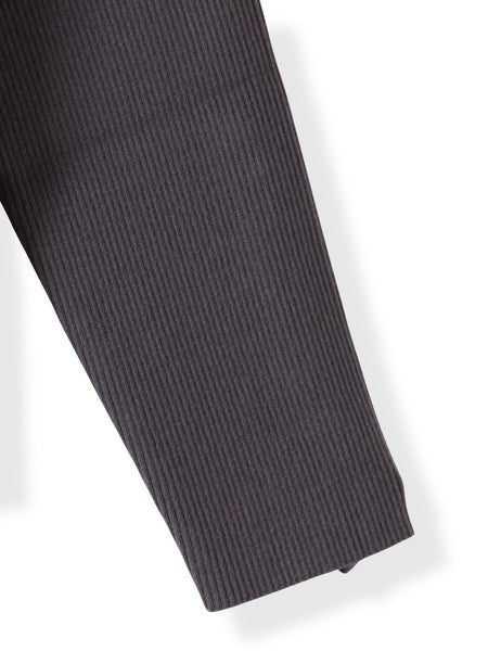 袖フリルパールリブニット