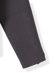 袖フリルパールリブニット