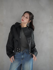 Volume Leather Jacket