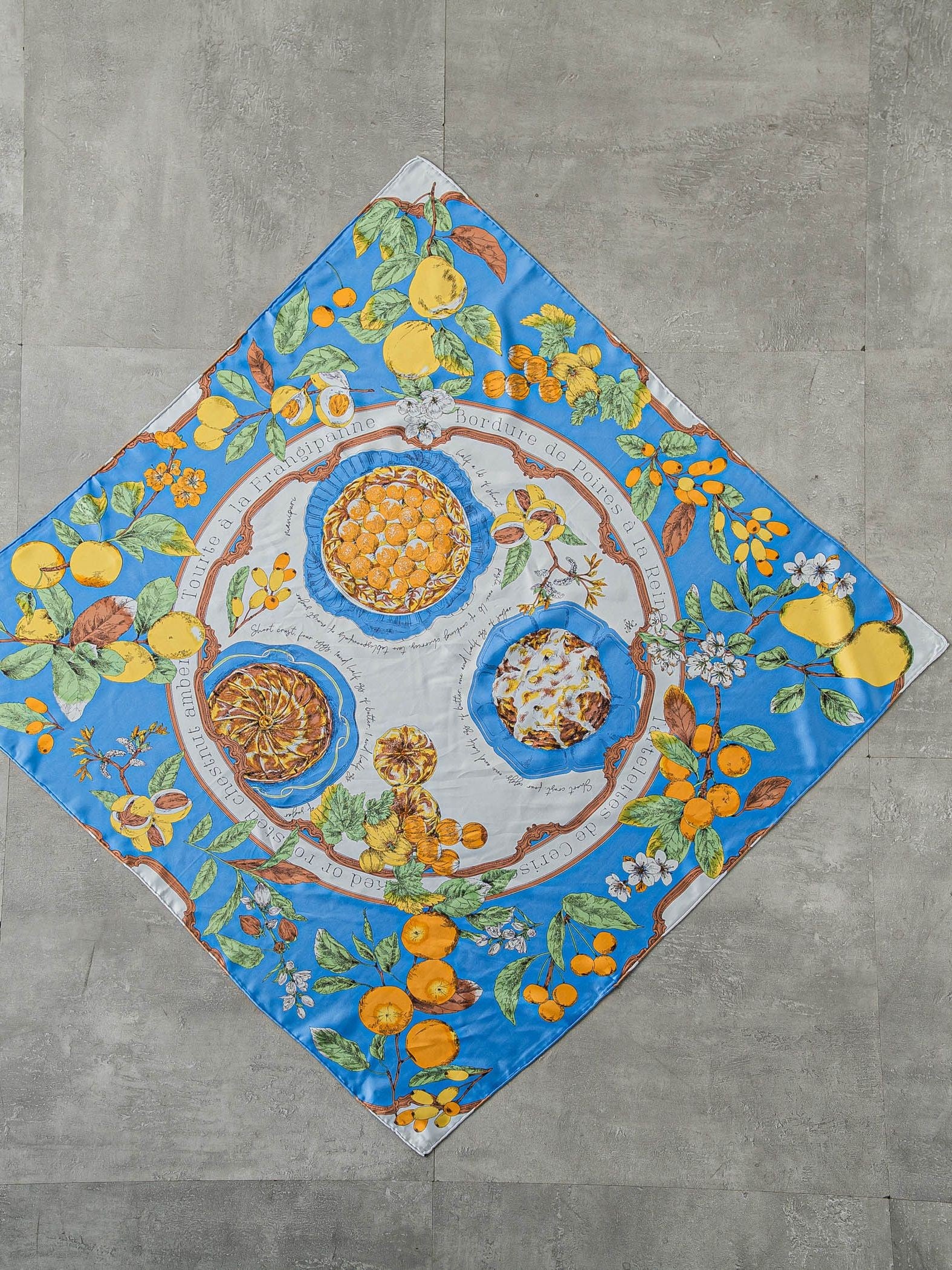 【WEB限定】【manipuri】＜シルクスカーフ88＞アンティークレシピ