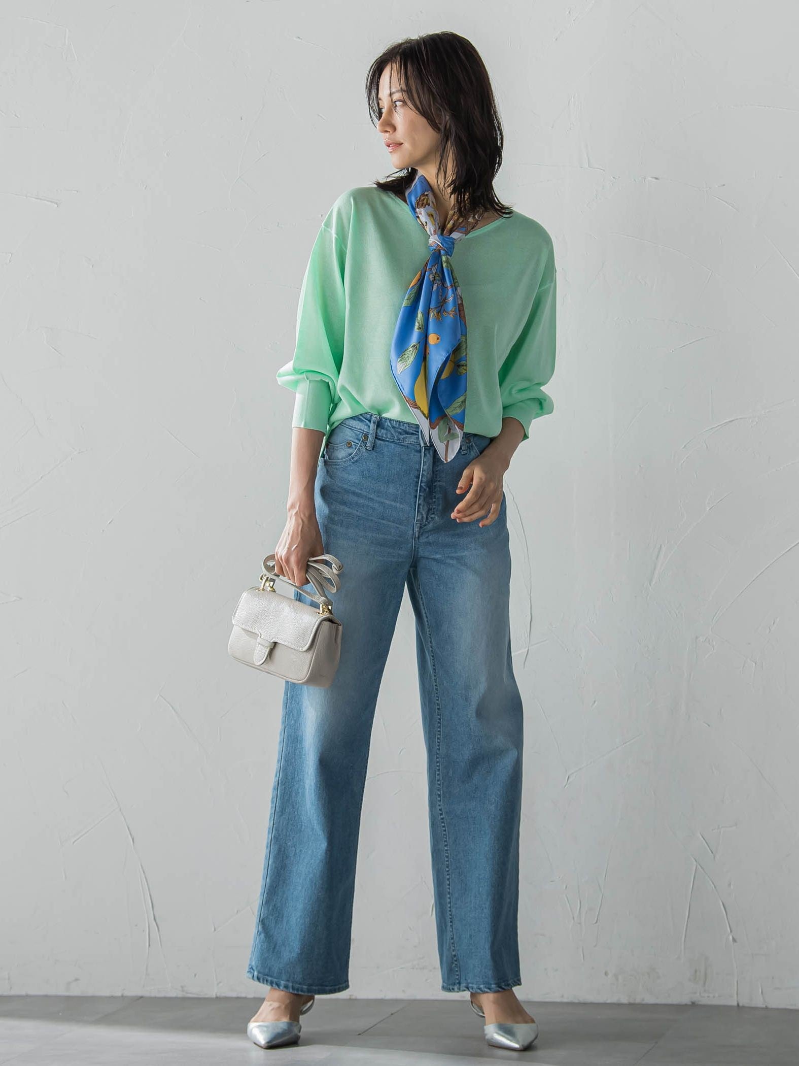 【WEB限定】【manipuri】＜シルクスカーフ88＞アンティークレシピ