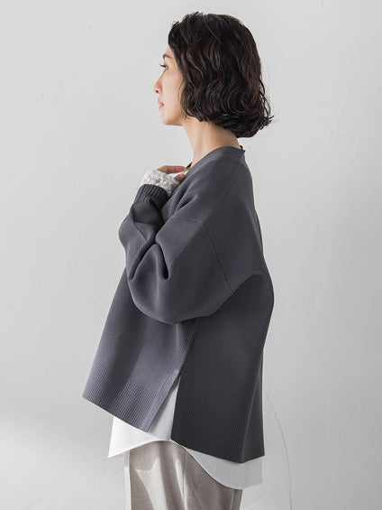 【大きいサイズ/WEB限定カラーあり】スポンディッシュニットカーディガン