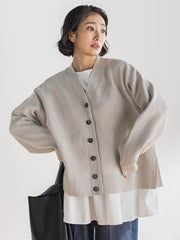 【WEB限定カラーあり】スポンディッシュニットカーディガン