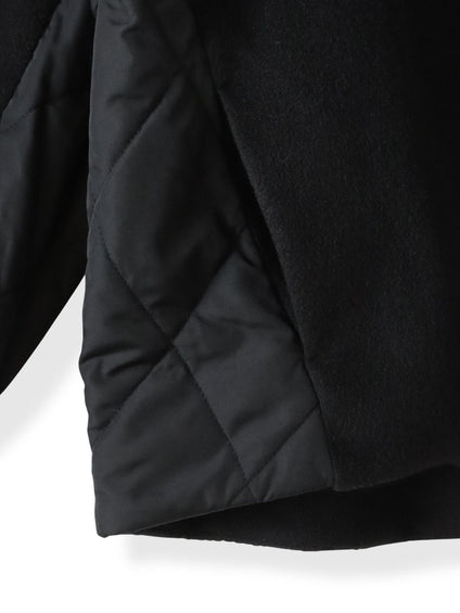 【biyori】キルティングノーカラーブルゾン