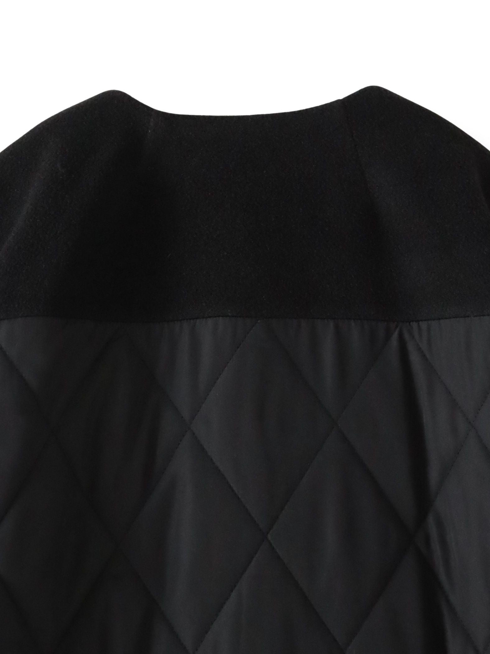 【biyori】キルティングノーカラーブルゾン