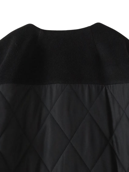 【biyori】キルティングノーカラーブルゾン