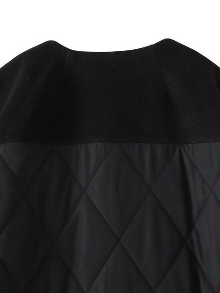 【biyori】キルティングノーカラーブルゾン