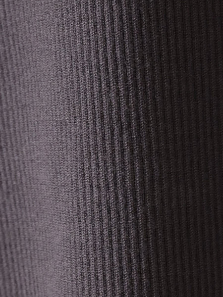 袖フリルパールリブニット