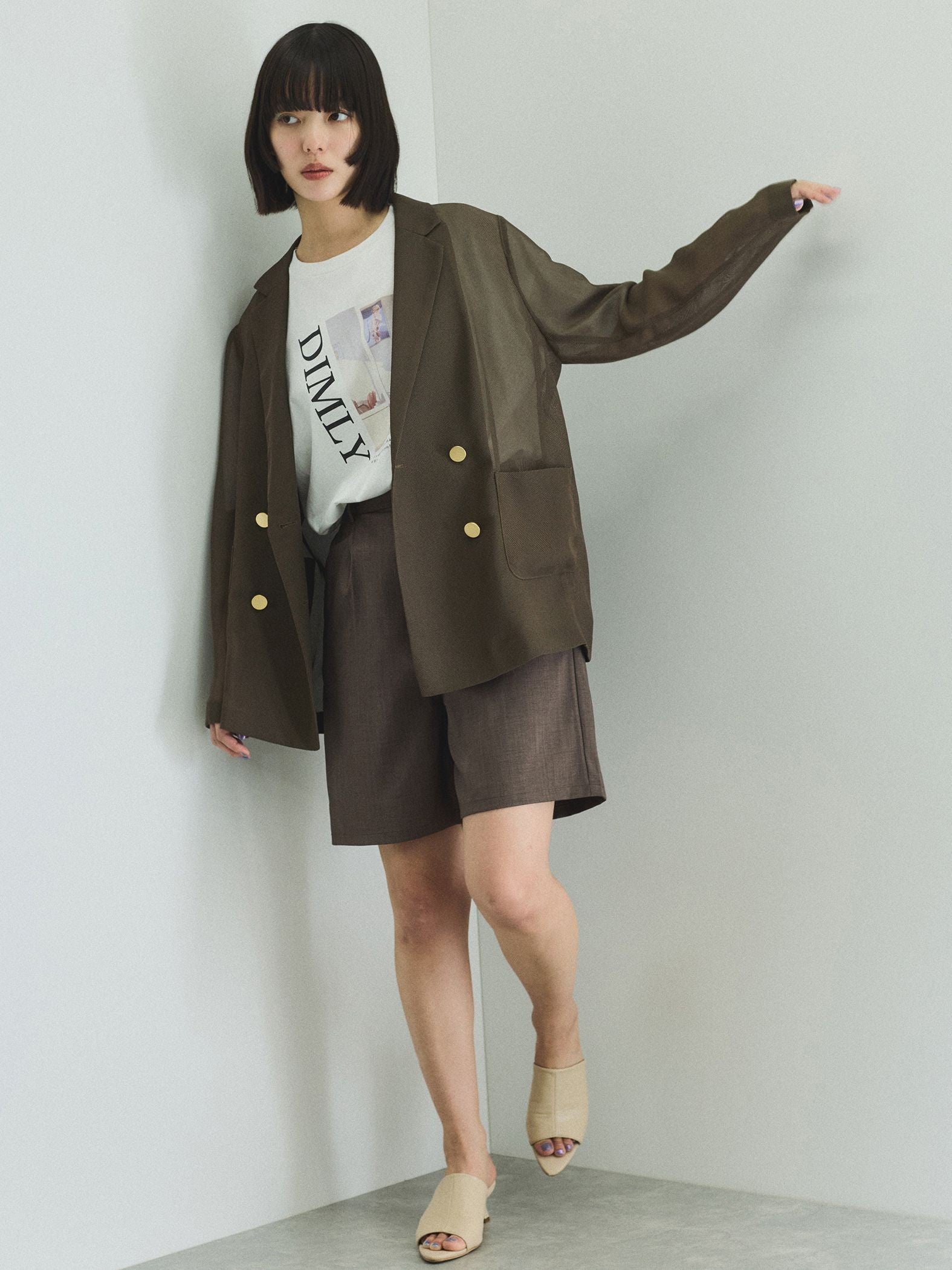 メッシュダブルテーラージャケット≪手洗い可能≫