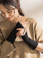 【WEB限定】【WILLIAM BRUNTON】カシミヤラインニットグローブ