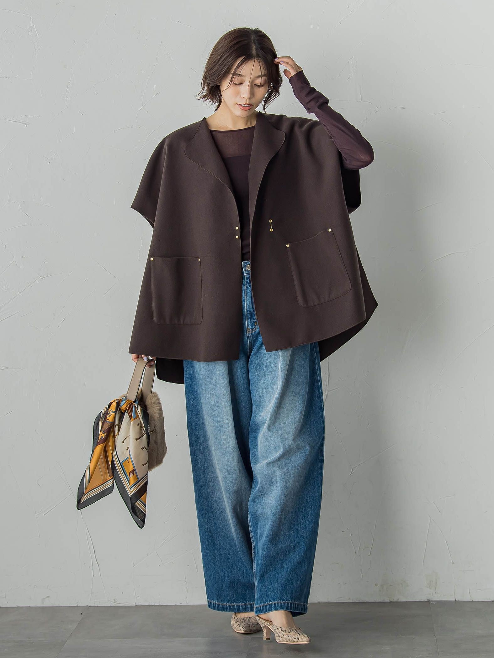 コットンサラチュールカットソー≪手洗い可能≫