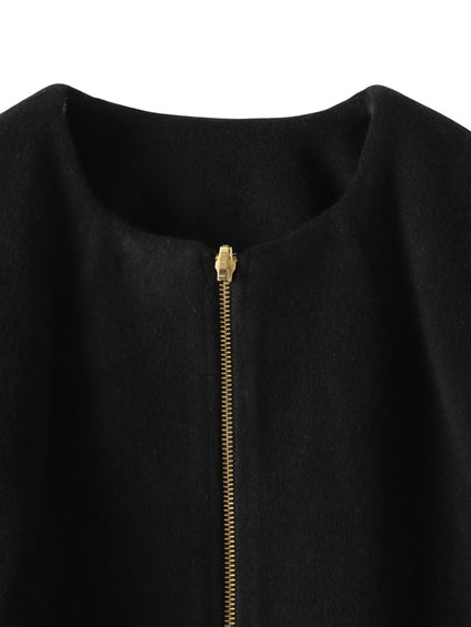 【biyori】キルティングノーカラーブルゾン